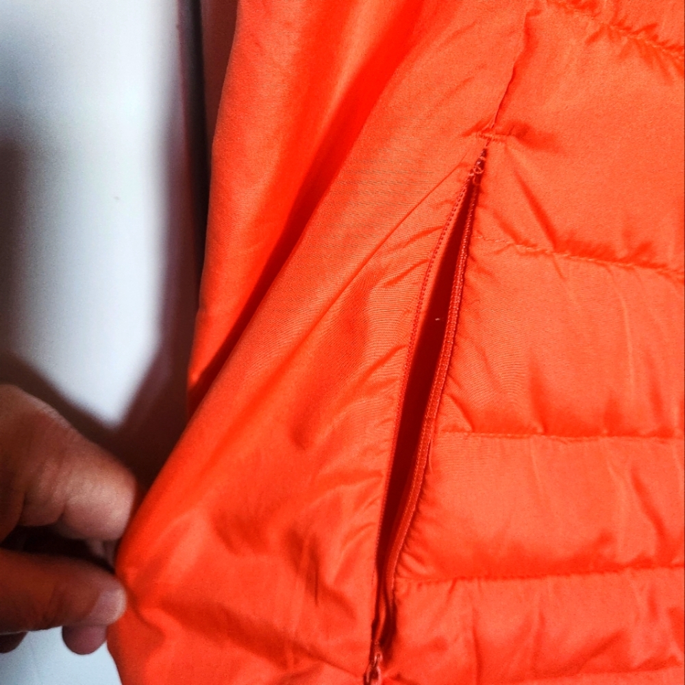 Tangerine Women's Orange Puffer Vest- Womens Size Large - Picture 7 of 10